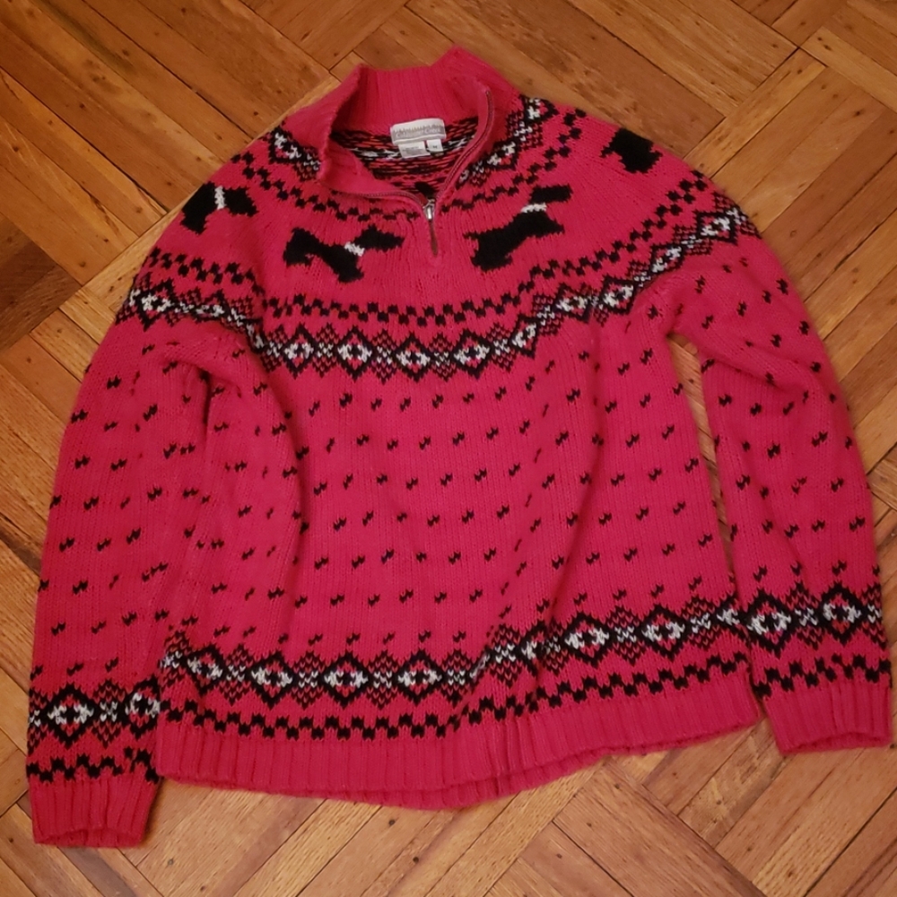 Scottish terrier sweater size medium
